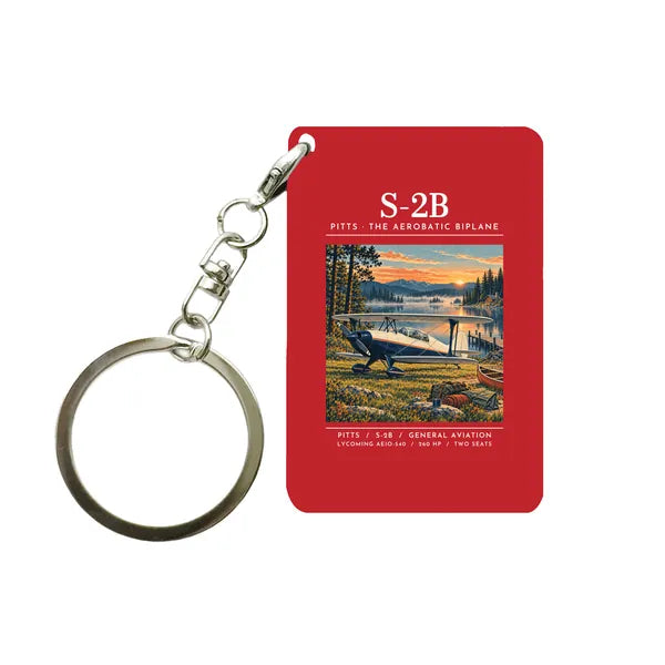 Pitts S-2B - Poster - Key Chain - Red