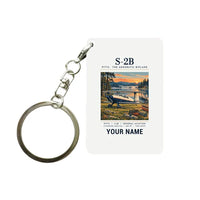 Thumbnail for Pitts S-2B - Poster + Name - Key Chain - White