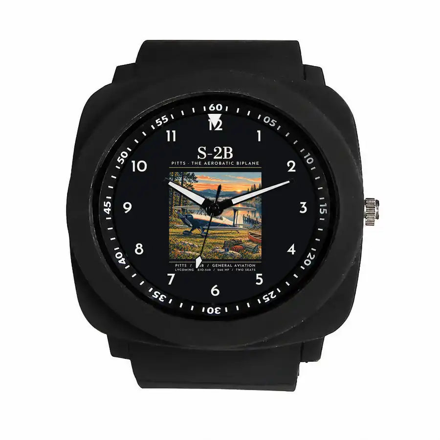 Pitts S-2B - Poster - Rubber Strap - Black