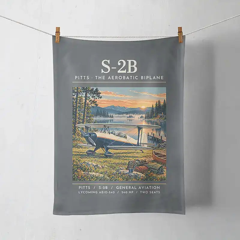 Pitts S-2B - Poster - Towel - Gray