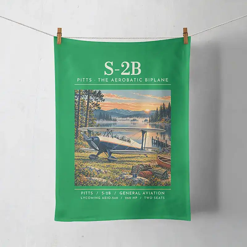Pitts S-2B - Poster - Towel - Green