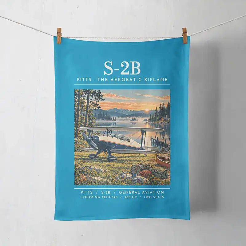 Pitts S-2B - Poster - Towel - Turquoise