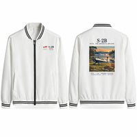 Thumbnail for Pitts S-2B Stylish Jackets - Baseball Collar - Poster - White