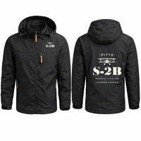 Thumbnail for Pitts S-2B Stylish Jackets - Hooded Windbreaker - Heritage - Black