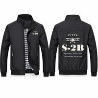 Thumbnail for Pitts S-2B Stylish Jackets - Stand Collar - Heritage - Black