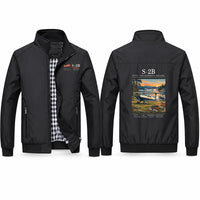 Thumbnail for Pitts S-2B Stylish Jackets - Stand Collar - Poster - Black