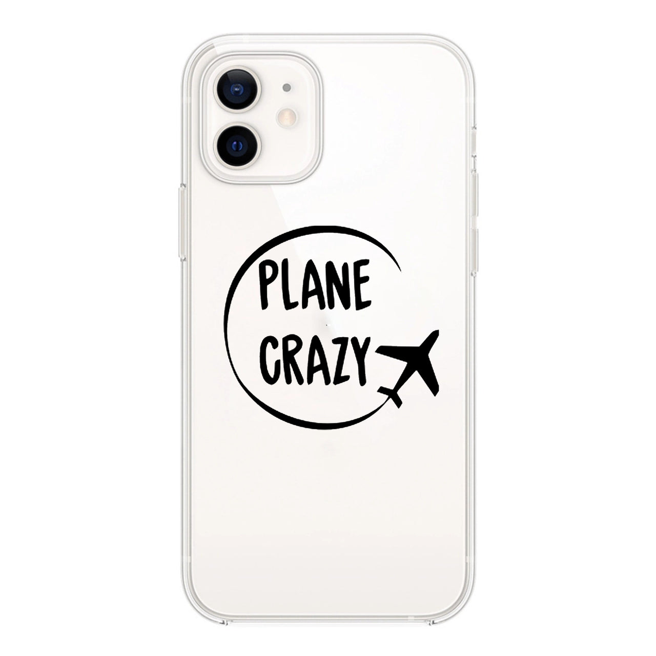 Plane Crazy Designed Transparent Silicone iPhone Cases