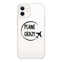 Thumbnail for Plane Crazy Designed Transparent Silicone iPhone Cases