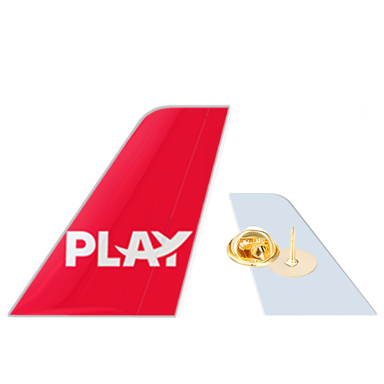 Play Airlines Designed Tail Shape Badges & Pins