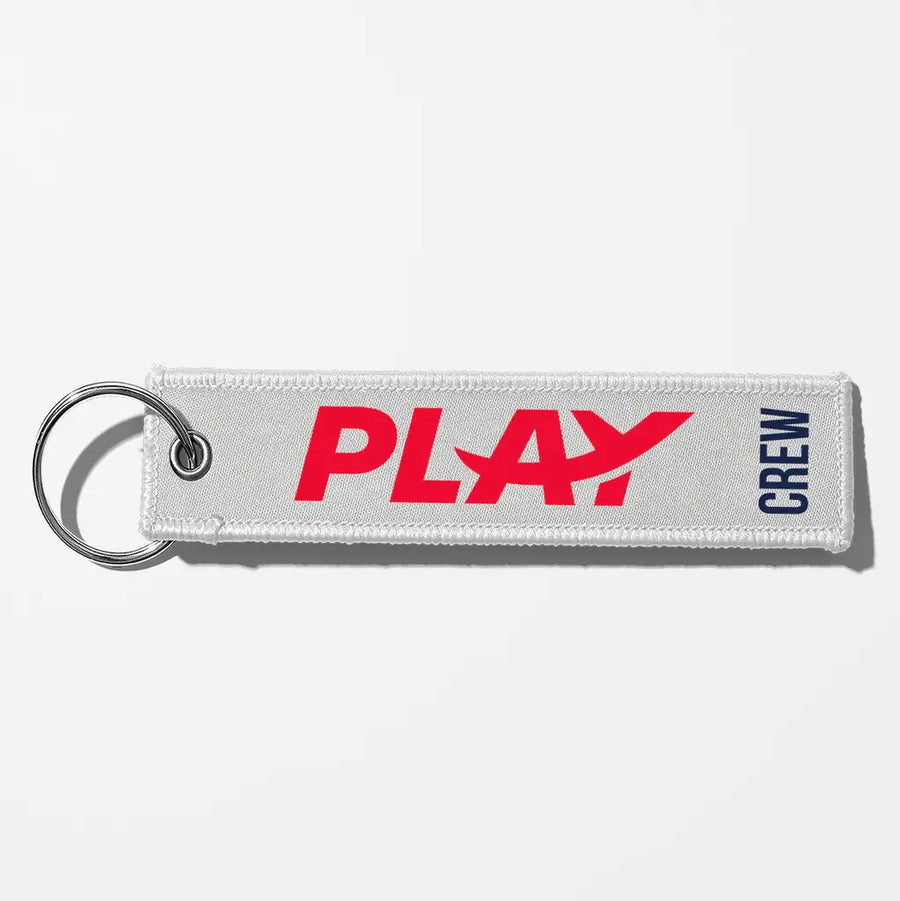 Play Airlines Crew & Staff Tag Key Chains - White - Crew