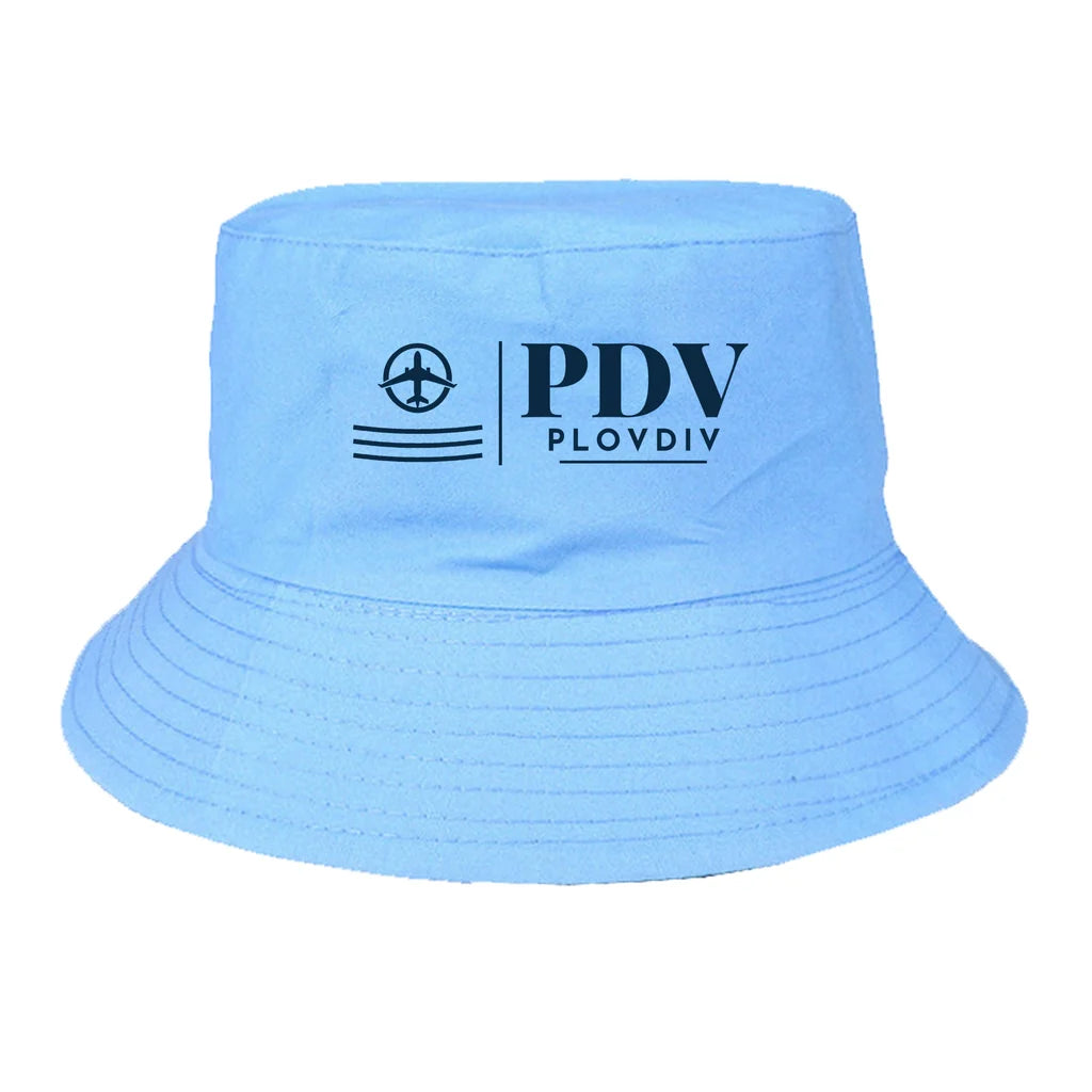 Plovdiv Airport (PDV) summer hat - light blue