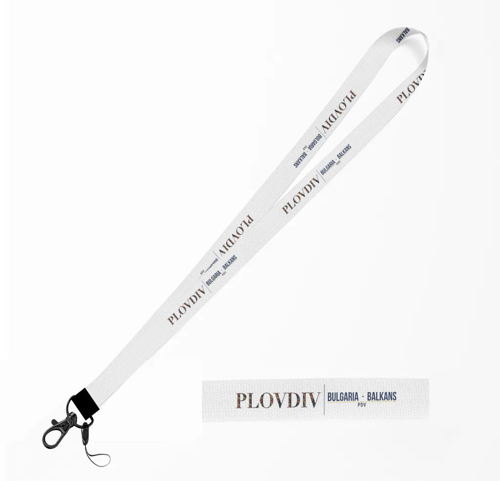 Plovdiv City Series lanyard - white