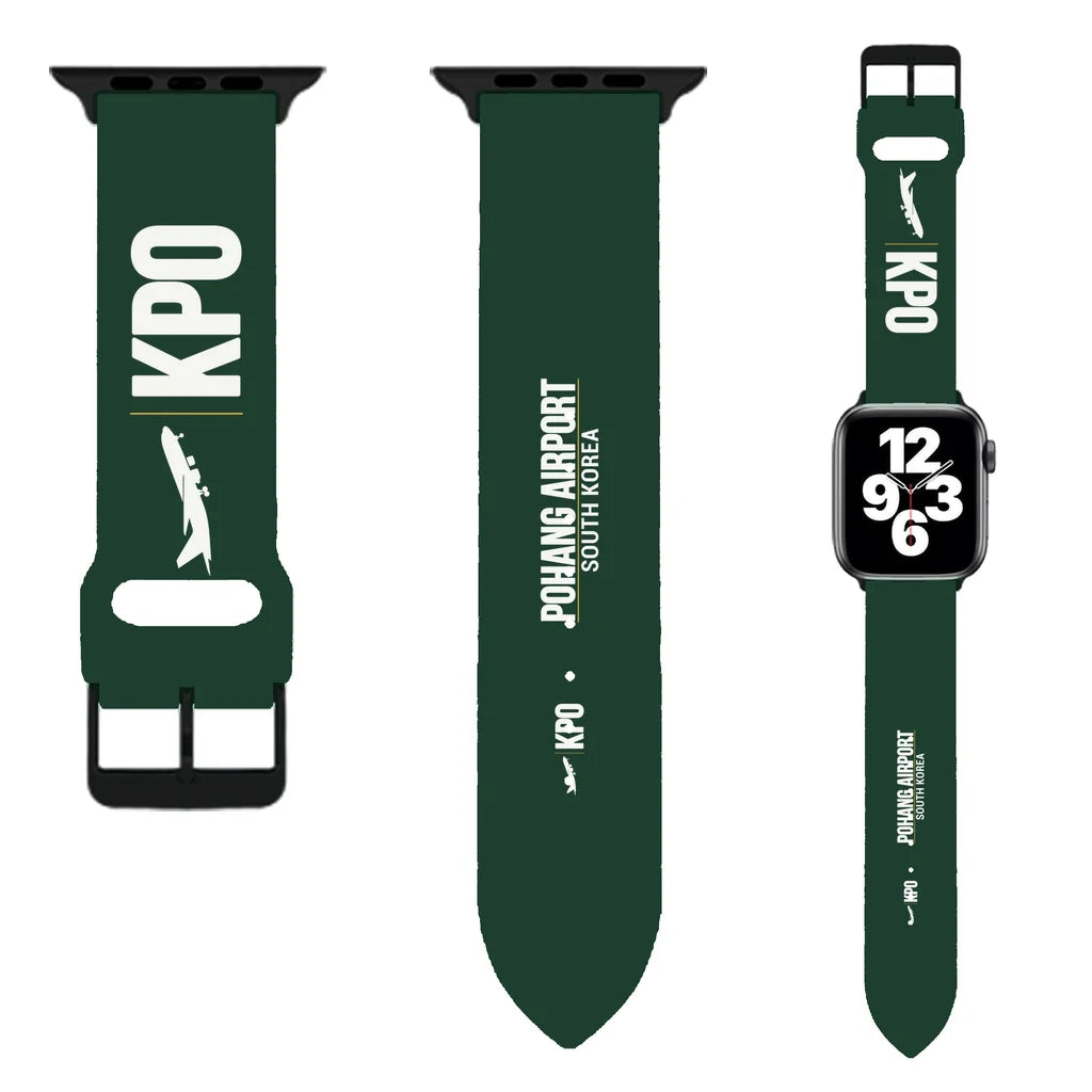 WBV6 | Pohang Airport KPO | Dark Green (Metal Buckle)