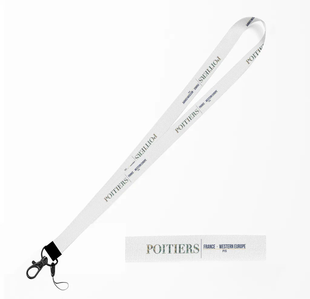 Poitiers City Series lanyard - white