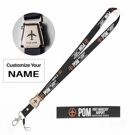 Port Moresby International Airport (POM) Lanyard & ID Holders