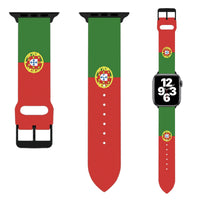 Thumbnail for Portugal Flag Designed Soft Silicone Apple Watch Bands