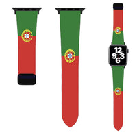 Thumbnail for Portugal Flag Designed Soft Silicone Apple Watch Bands