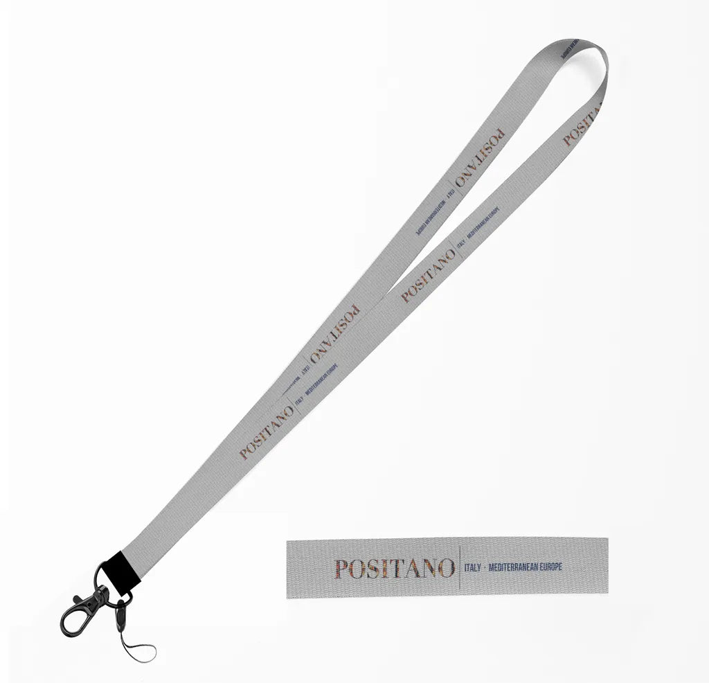 Positano City Series lanyard - light gray