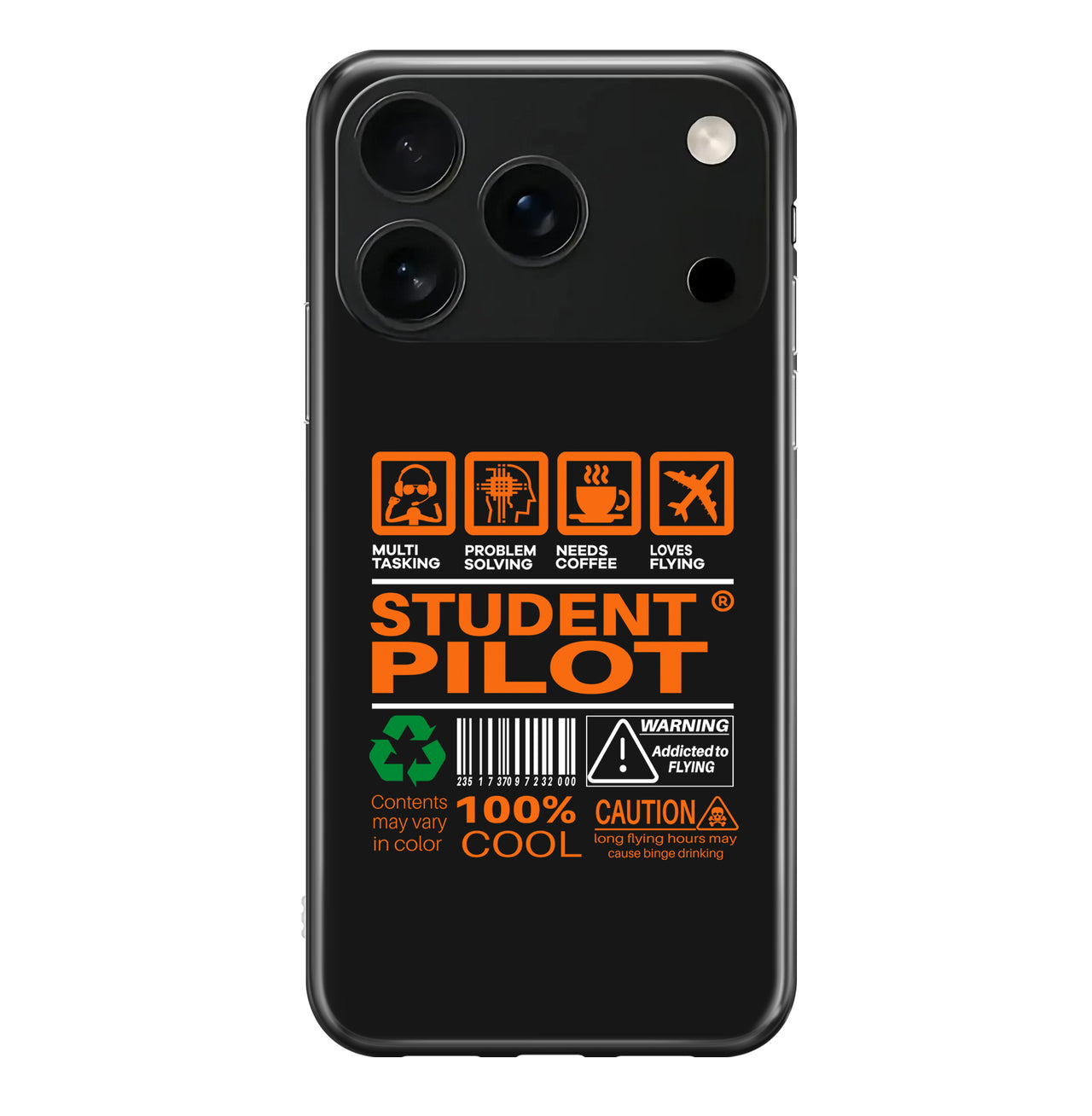 Student Pilot Label Designed iPhone Cases