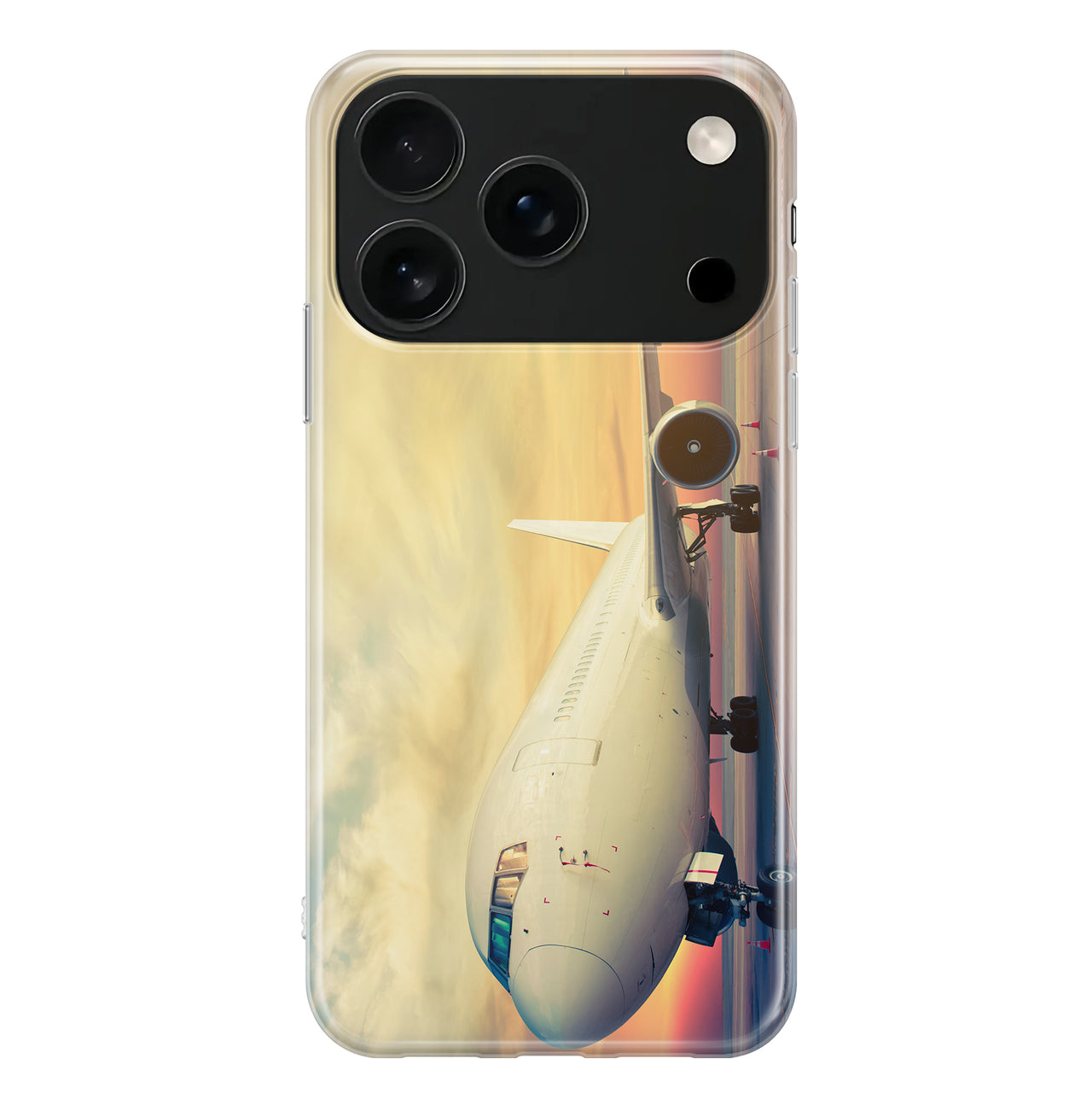 Parked Aircraft During Sunset Designed iPhone Cases