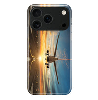 Thumbnail for Airplane over Runway Towards the Sunrise Printed iPhone Cases