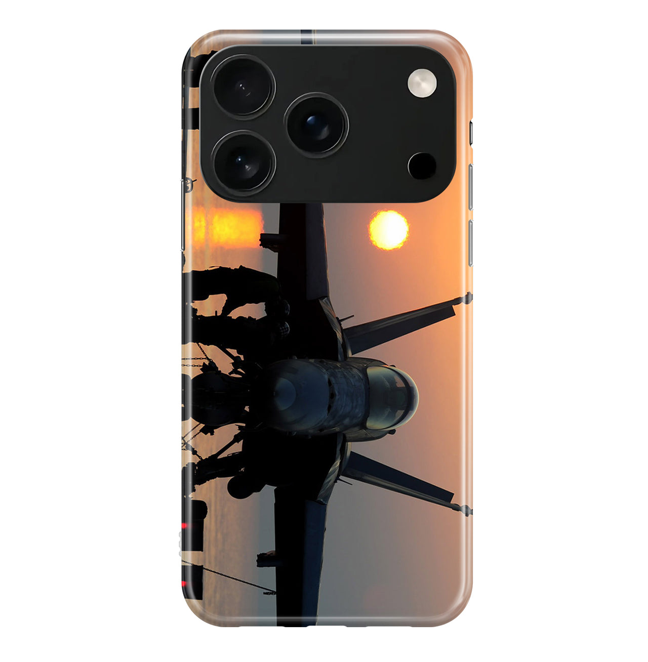 Military Jet During Sunset Designed iPhone Cases