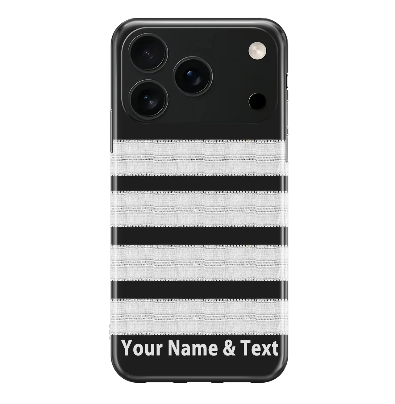 Silver Pilot Epaulette Designed (Customizable) iPhone Cases