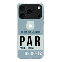 Thumbnail for PAR - Paris France Luggage Tag Designed iPhone Cases