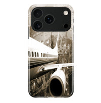 Thumbnail for Departing Aircraft & City Scene behind Designed iPhone Cases