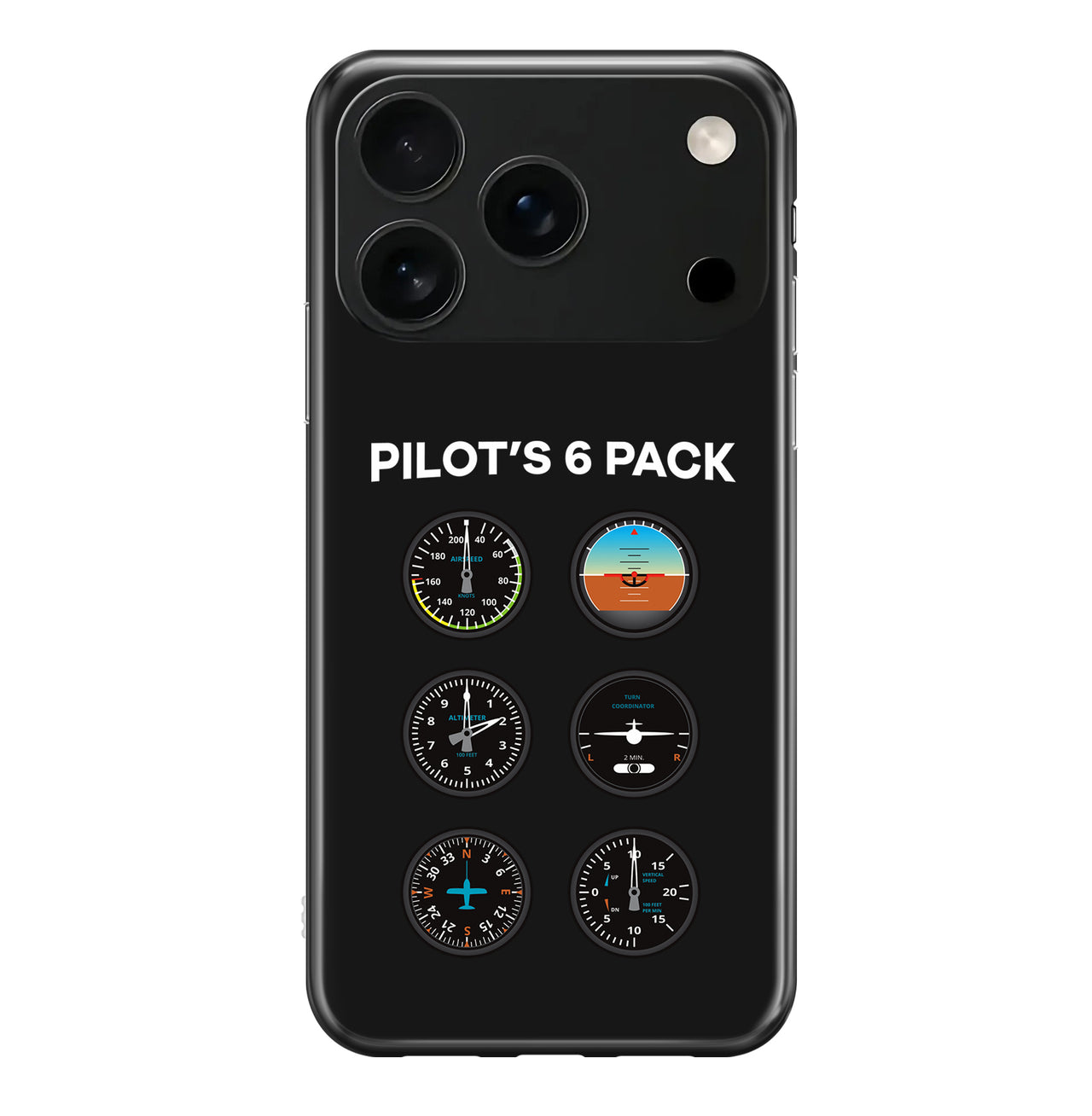 Pilot's 6 Pack Designed iPhone Cases