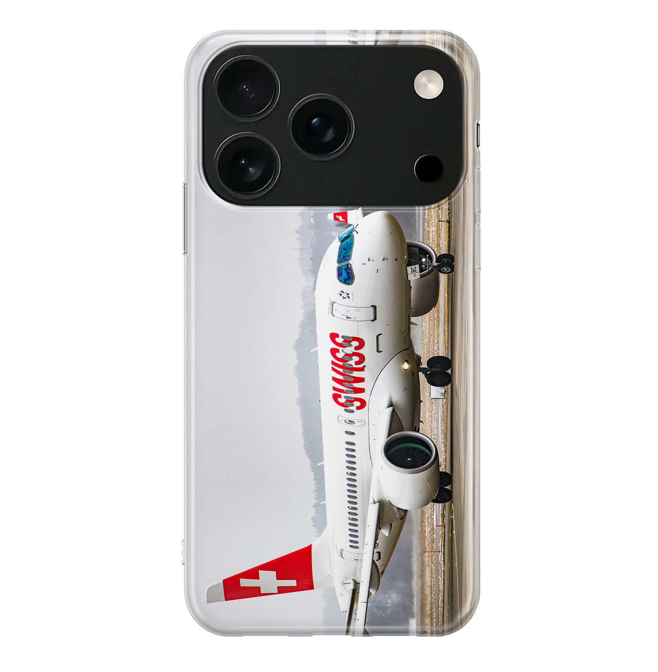 Swiss Airlines Bombardier CS100 Designed iPhone Cases