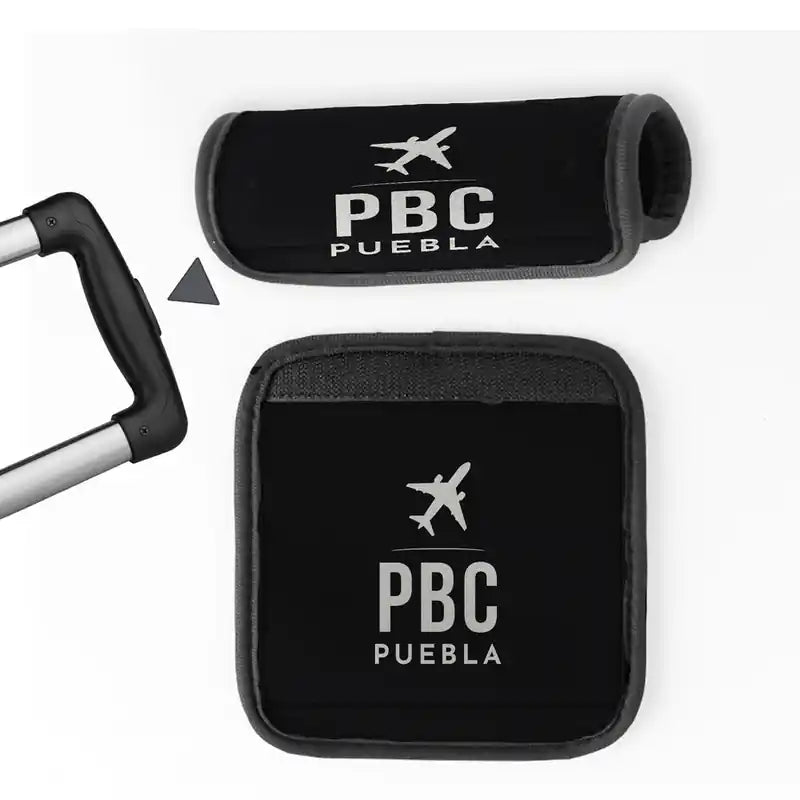 Puebla Hermanos Serdán International Airport (PBC) Luggage Handle Covers - Black