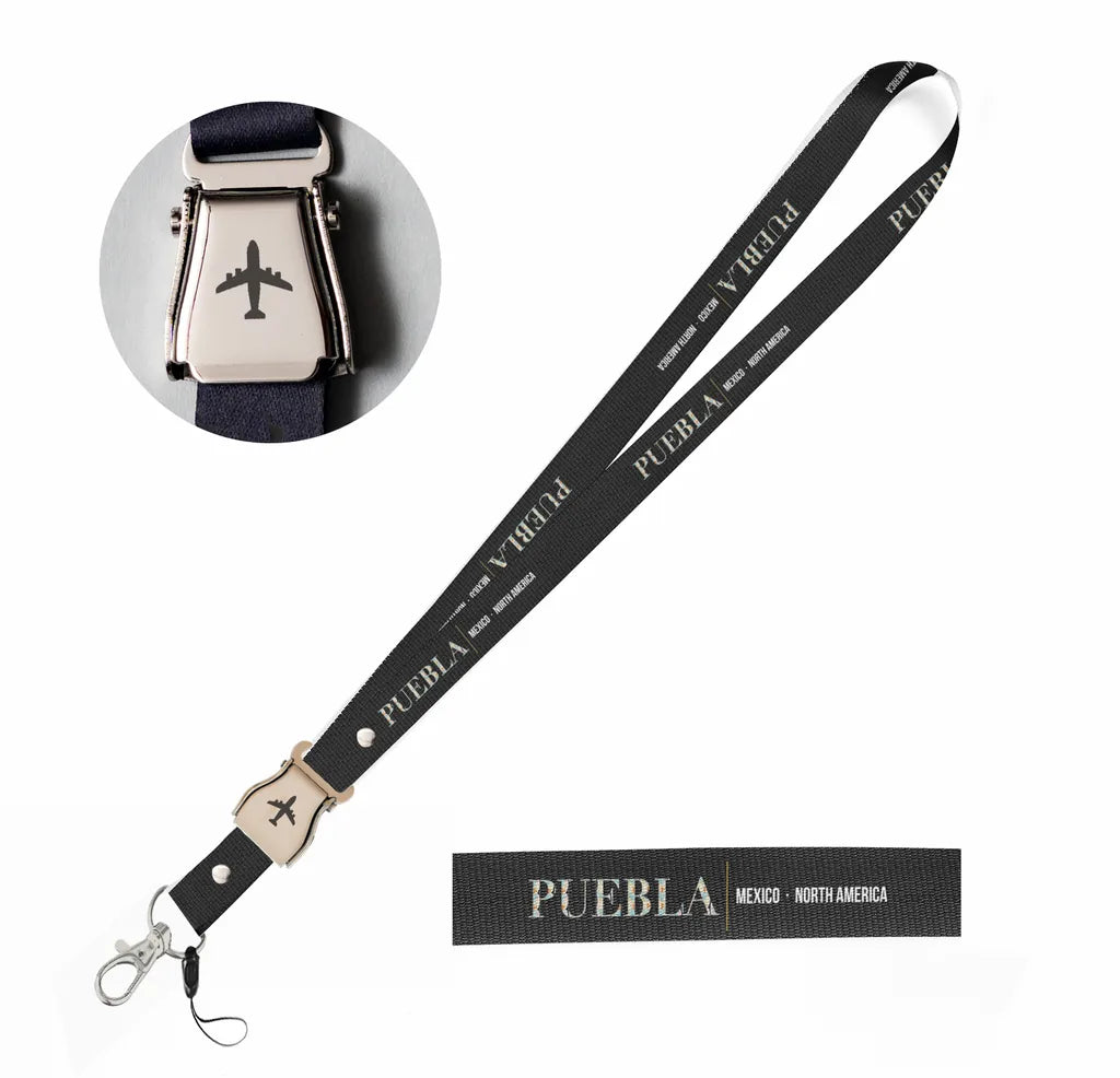 Puebla City Series seat belt lanyard - black