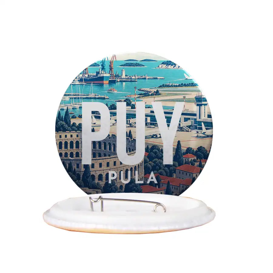 Pula Airport (PUY) Pins - With Code