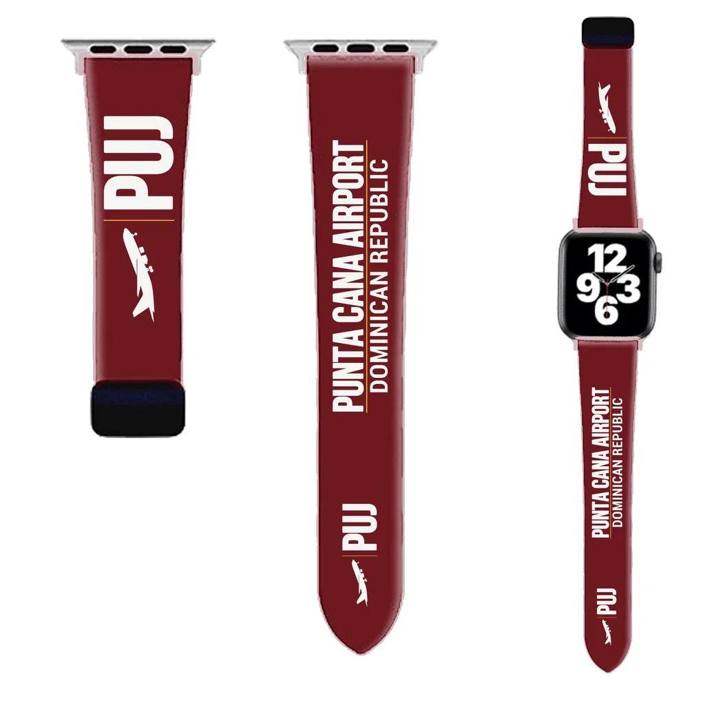 WBV6 | Punta Cana International Airport PUJ | Dark Red (Magnetic Band)