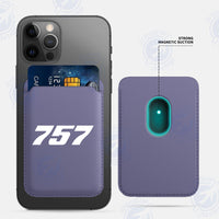 Thumbnail for 757 Flat Text iPhone Cases Magnetic Card Wallet