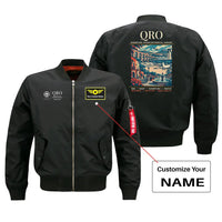 Thumbnail for QRO - Poster - Bomber Jacket - Black + NAME