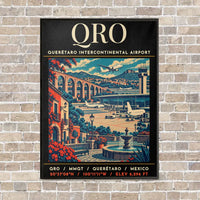 Thumbnail for QRO - Poster - Canvas Framed - Black