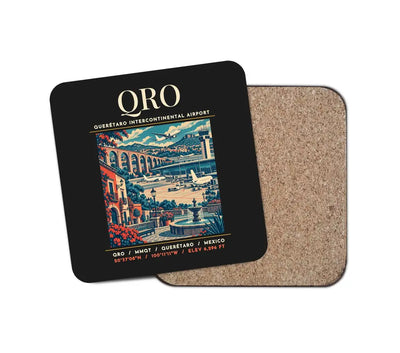 QRO - Poster - Coaster - Black