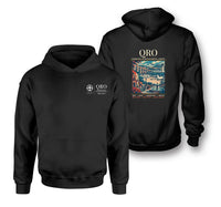Thumbnail for QRO - Poster - Double-Side Hoodie - Black