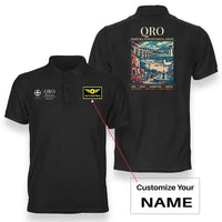 Thumbnail for QRO - Poster - Double-Side Polo - Black + Name