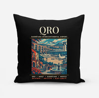 Thumbnail for QRO - Poster - Pillow - Black