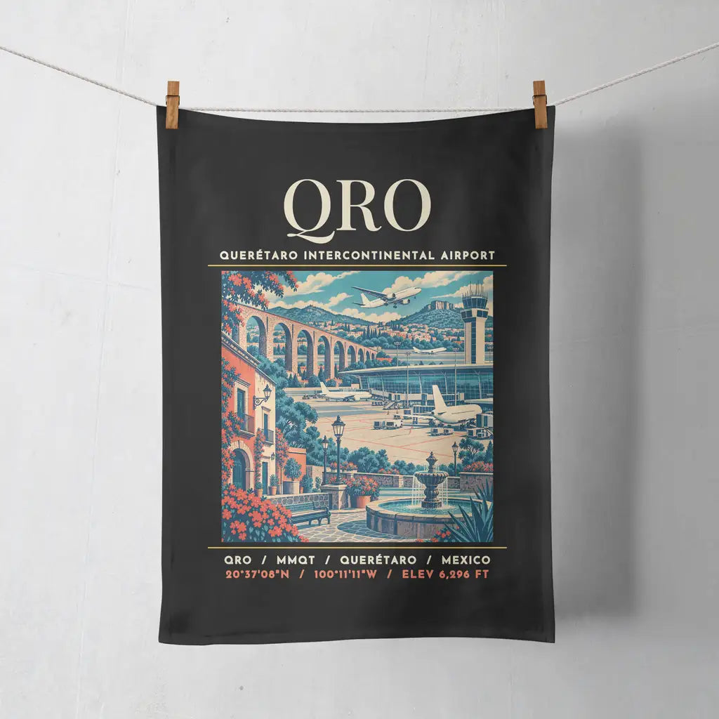 QRO - Poster - Towel - Black