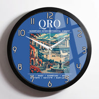 Thumbnail for QRO - Poster - Wall Clock Framed - Blue