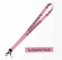 Thumbnail for Qantas Airways Airlines lanyard - pink