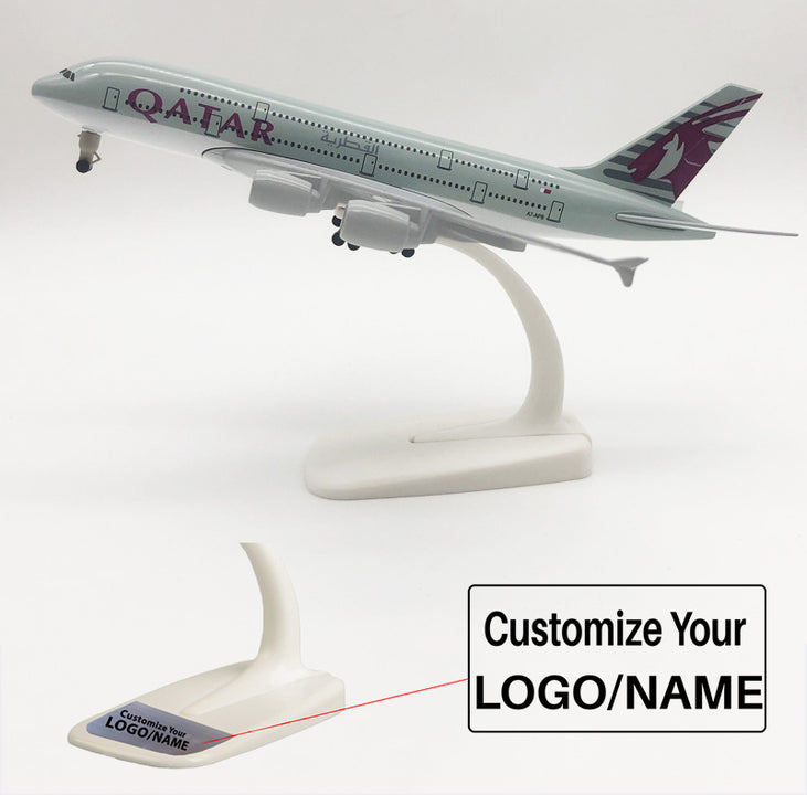 Qatar Airways Airbus A380 Airplane Model (20CM) – Aviation Shop