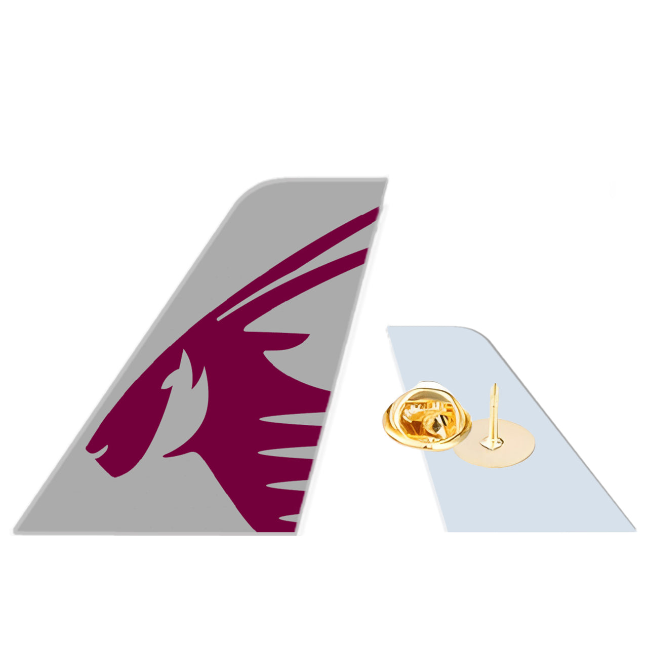 Qatar Airways Designed Tail Shape Badges & Pins