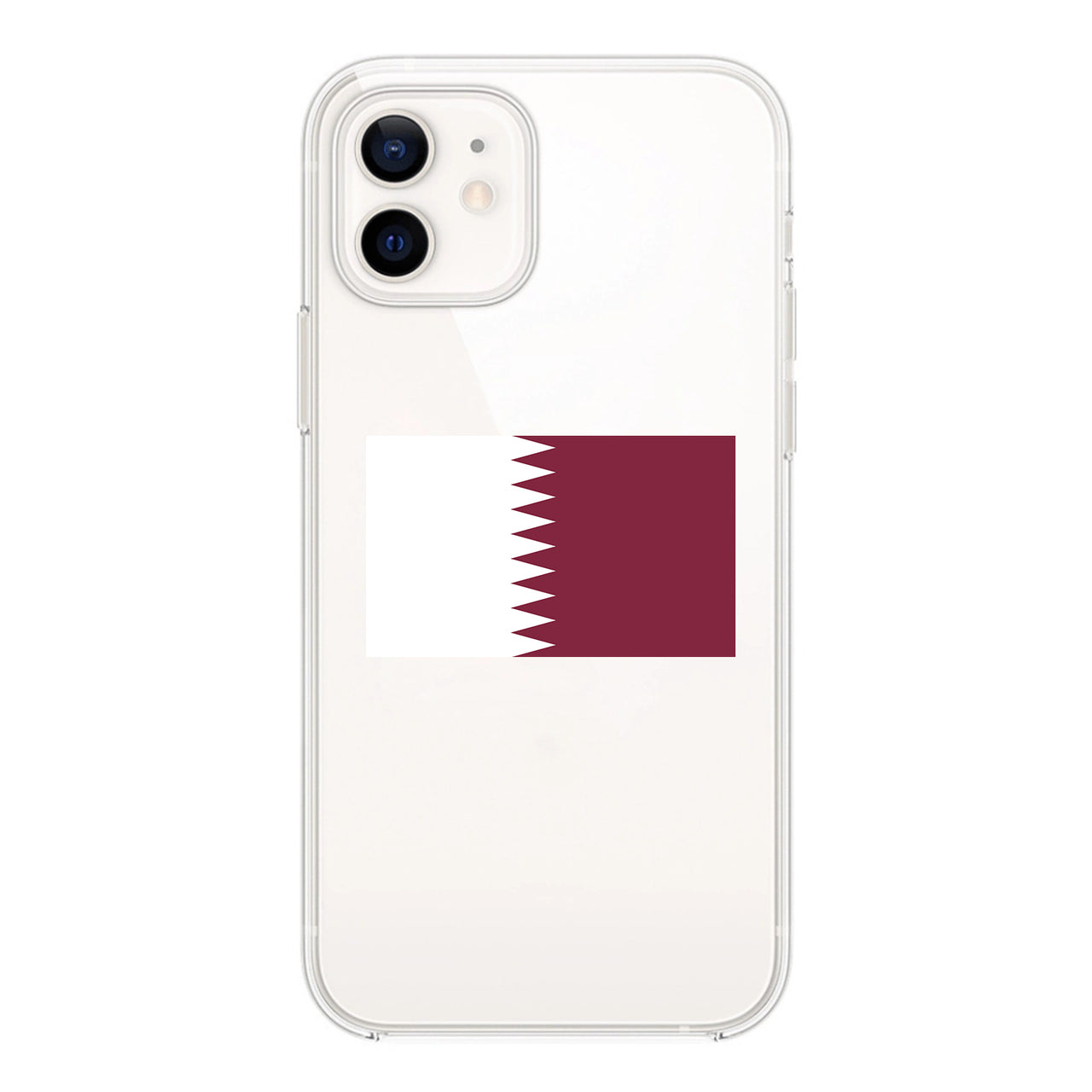Qatar Designed Transparent Silicone iPhone Cases