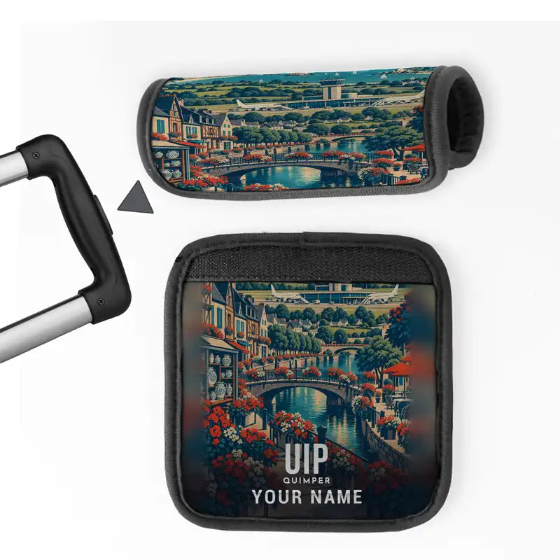 Quimper–Cornouaille Airport (UIP) Luggage Handle Covers - 3D Full Print + Name