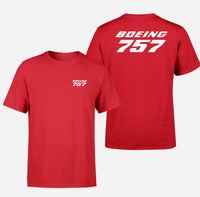 Thumbnail for Boeing 757 & Text Designed Double-Side T-Shirts